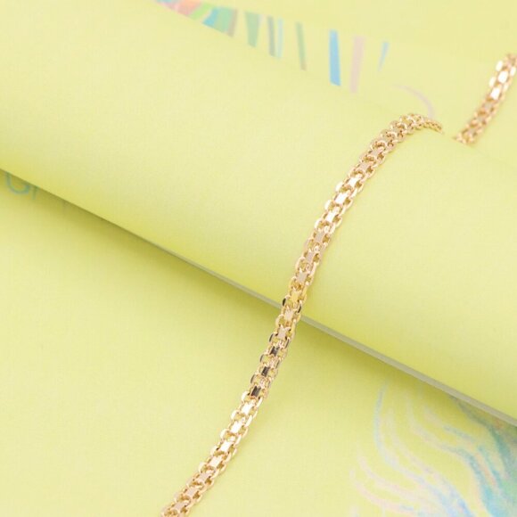 "Elegant Rose Gold Chain Bracelet in Glossy Link Design, XPBL1077 - Picture 4 of 13